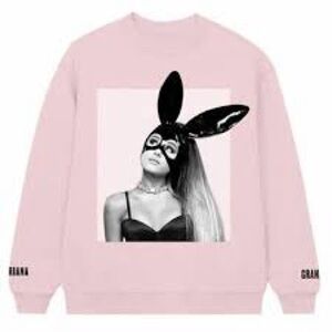 Official Ariana Grande Dangerous Woman Pink Gildan Crewneck Merchandise